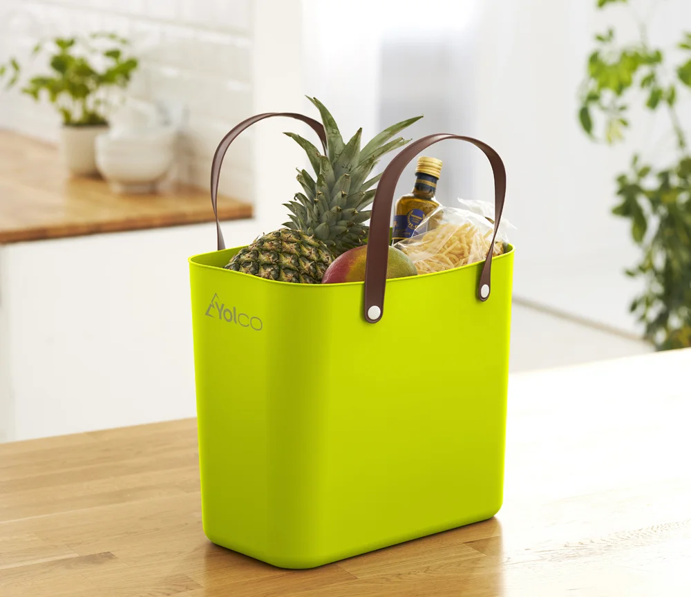 Yolco 25 l LIME GREEN Plastiktasche zum Einkaufen – Bild 3