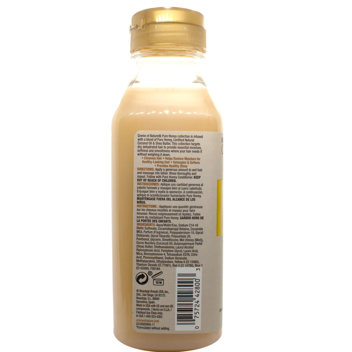 Creme of Nature Pure Honey Moisturizing Dry Defense Shampoo 355ml – Bild 3